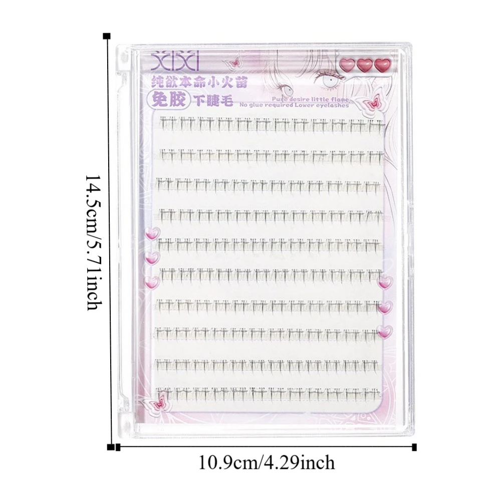 Segmented Glue-Free Lower Eyelash Soft 120Clusters Self-adhesive False Eyelashes Lashes Extension Makeup Eyelashes Bundles