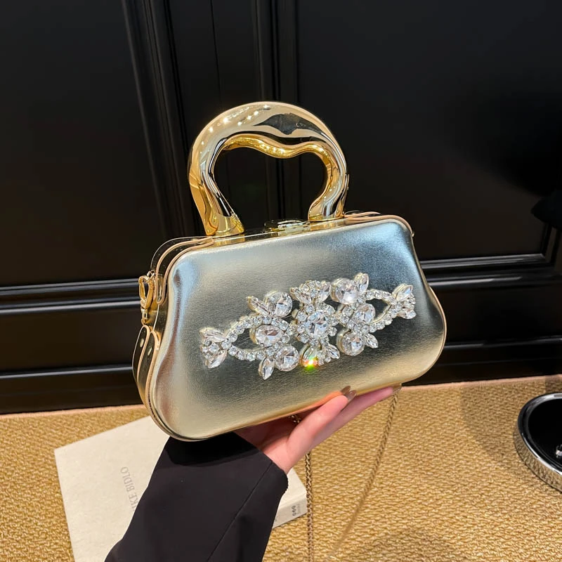 

PC Tassel CHAINS Square Bags 2025 High Quality New Crossbody Bags Metal Decoration Luxury Exquisite Party Women's Handbags