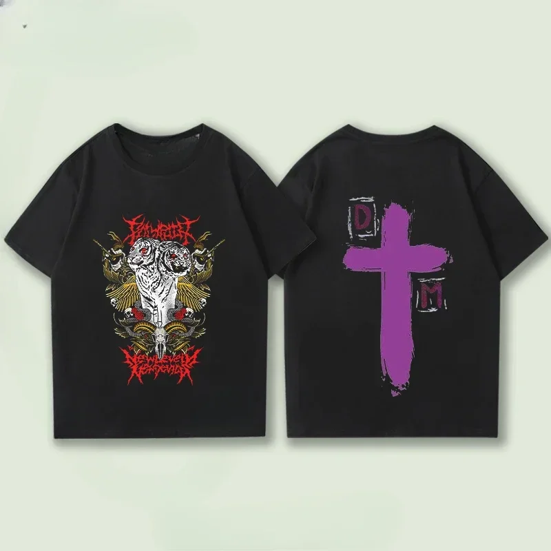 2025 Men Women's T Shirt Casual Depeche Negative Skull Mode T-shirt Graphic Sport Tops Clothing Streetwear Tops