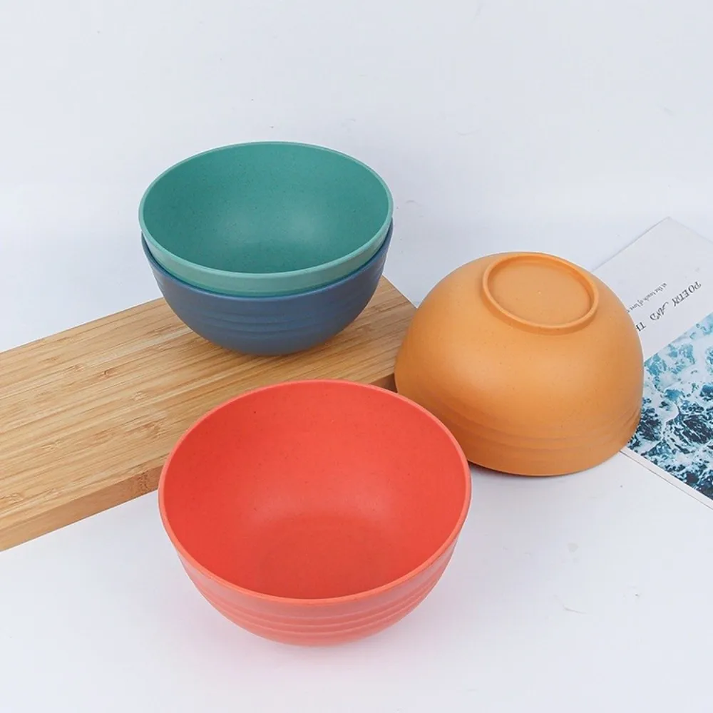 1PC Durable 24 oz Cereal Bowls Reusable Unbreakable Wheat Straw Bowls Lightweight Eco-Friendly Plastic Bowls