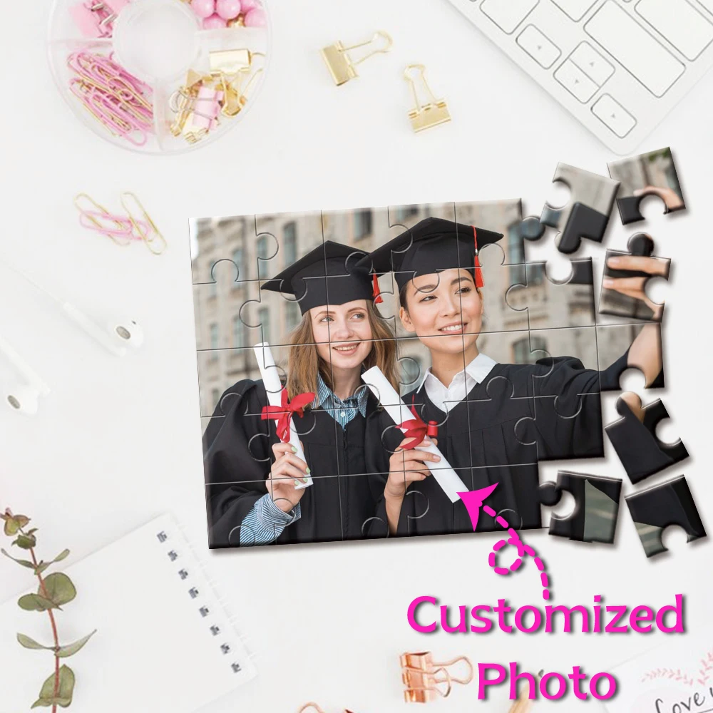 35/150/300/500/1000pcs Graduate Custom Photo Customized Picture Jigsaw puzzle Personalised Decompression Puzzles Mosaic