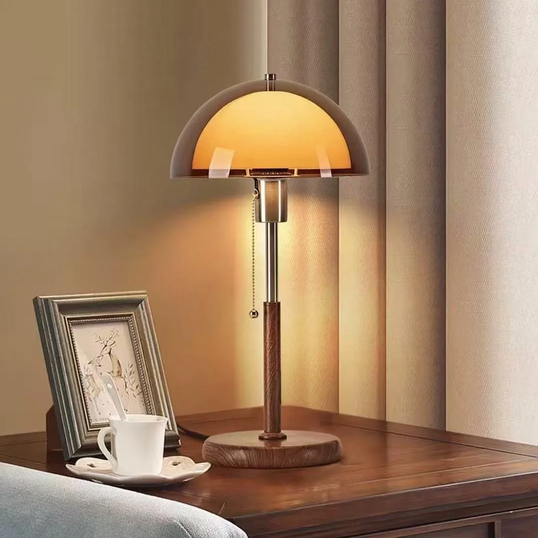 American Retro Style Bedroom Bedside Table Ambient Desk Light Study Desk Lamp Dimmable Table Lamp