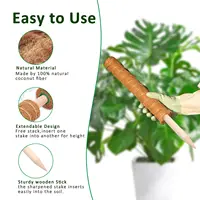 Moss Pole 38/43/53CM Monstera Plant Support Stackable Moss Poles for Plants Coir Totem Pole Tall Moss Pole for Climbing Plants 2