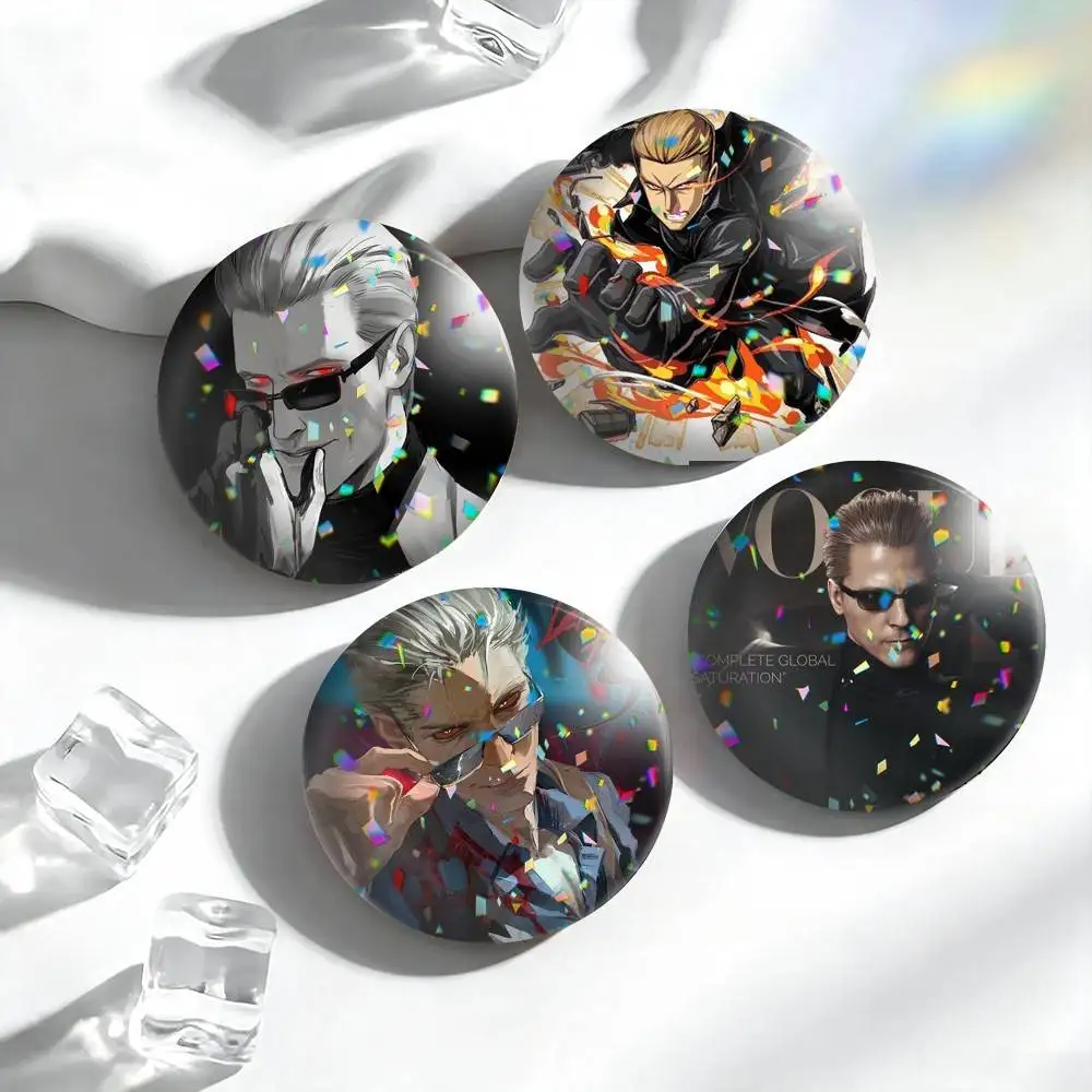GAME A-Albert Wesker  25mm 32mm 44mm 58mm 75mm Brooches Badges Pins for Accessories Gift