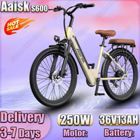 Aaisk Electric Bicycle 250W Brushless Motor 36V13AH Lithium Battery E-bike NFC Activation 26-inch All-terrain Tire Electric Bike