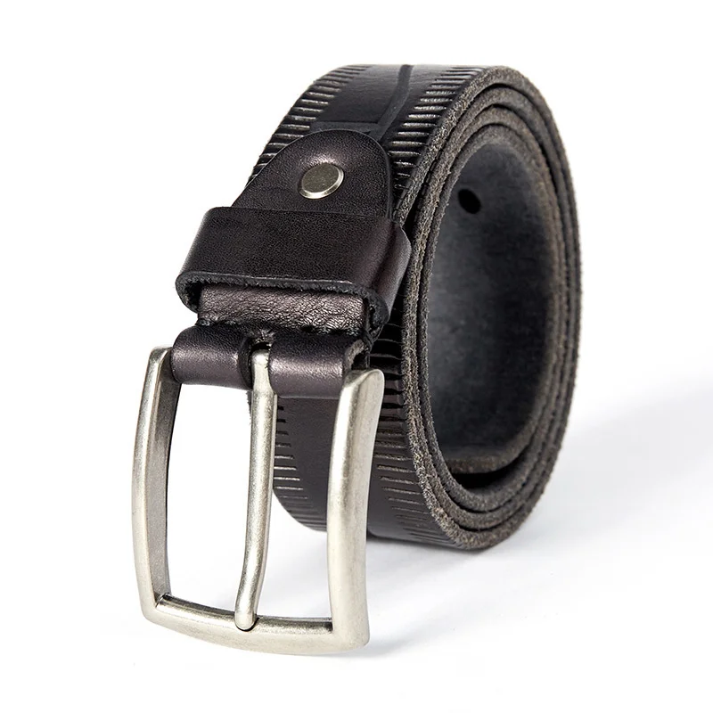 

New leather belt men Vintage 100% Cowskin Genuine Leather Belts for Men high quality mens cinturones hombre