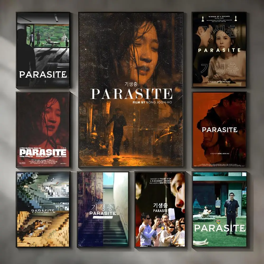 Thrilling movie Parasite Poster Modern Interior Wall Decor & Trendy Home Highlights