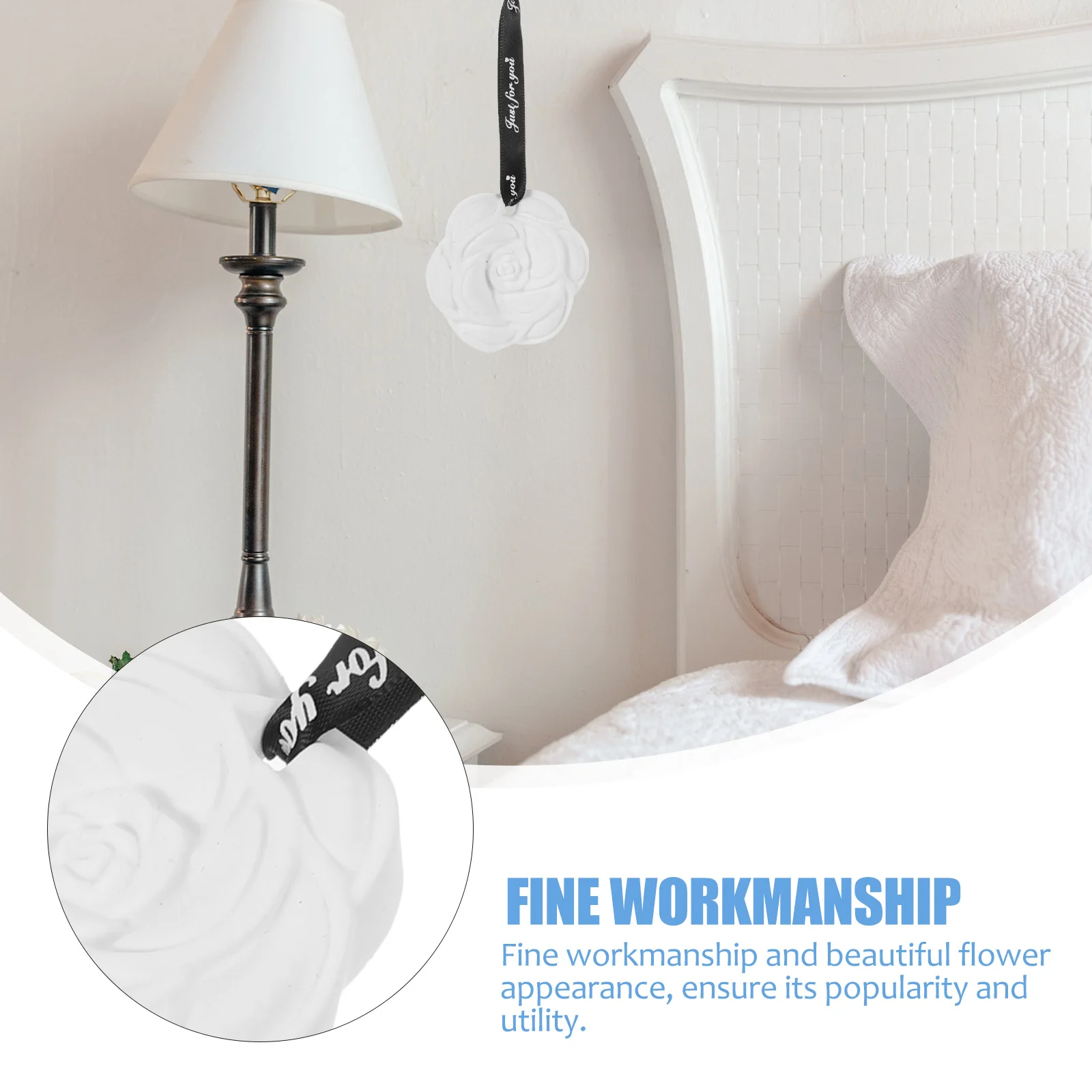 

4Pcs Gypsum Flower Aromatherapy Diffuser for Closet Air Freshener Wardrobe Deodorizer Room Fragrance Car Interior Scent