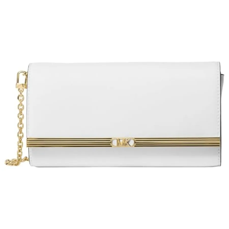 

Mona Large Clutch for evening events, vegan leather, black, sleek minimalist design with secure magnetic closure