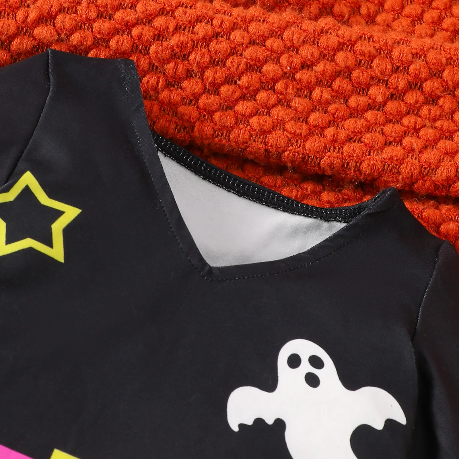 1-3 Years Baby Girls Halloween Outfits Sets Ghost Print Holiday Dress Up Little Witch Set Cute Spooky Festivel Warm Wear
