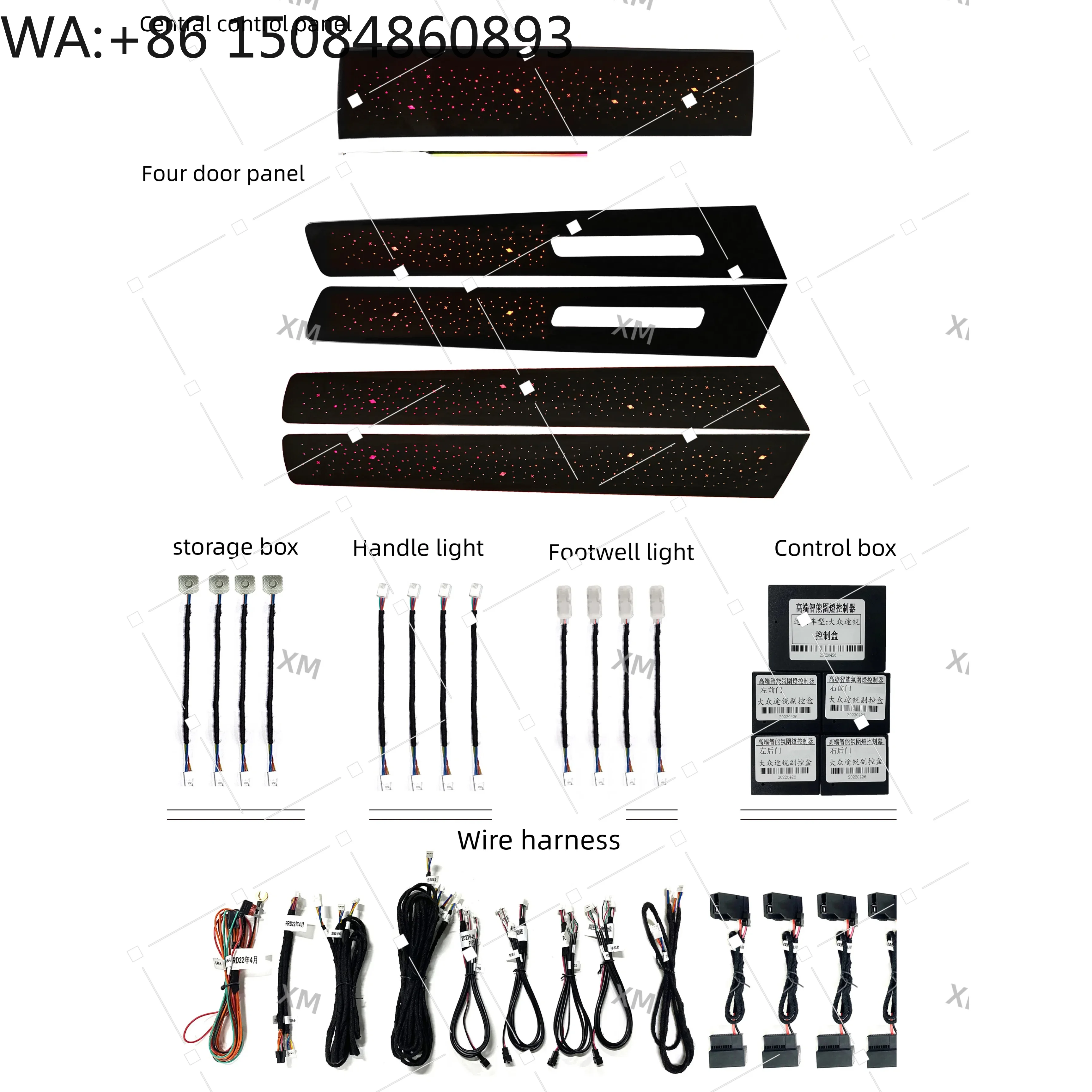 2021-2025 Mk8 Hatchback Rainbow Symphony LED Strip Light 12V CE Certified Interior Atmosphere Upgrade Kit