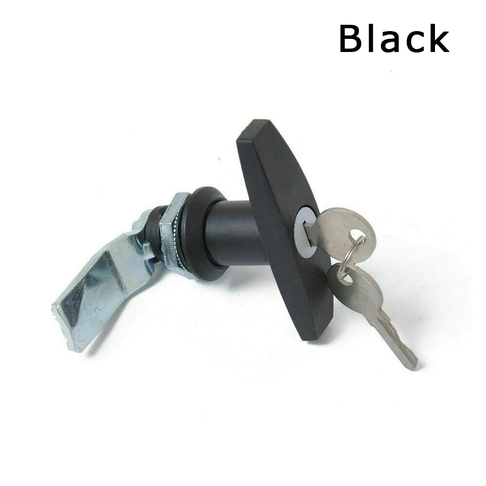 Suitable For RVs, trailers, caravans, and canopy-style vehicles RV Trailer T-Handle Lock Zinc Alloy Black / Silver