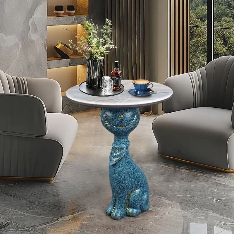 Cat Shape Coffee Table Large Living Room TV Cabinet Next To Sofa Floor Tray Housewarming Gift Large Ornament Home Furniture