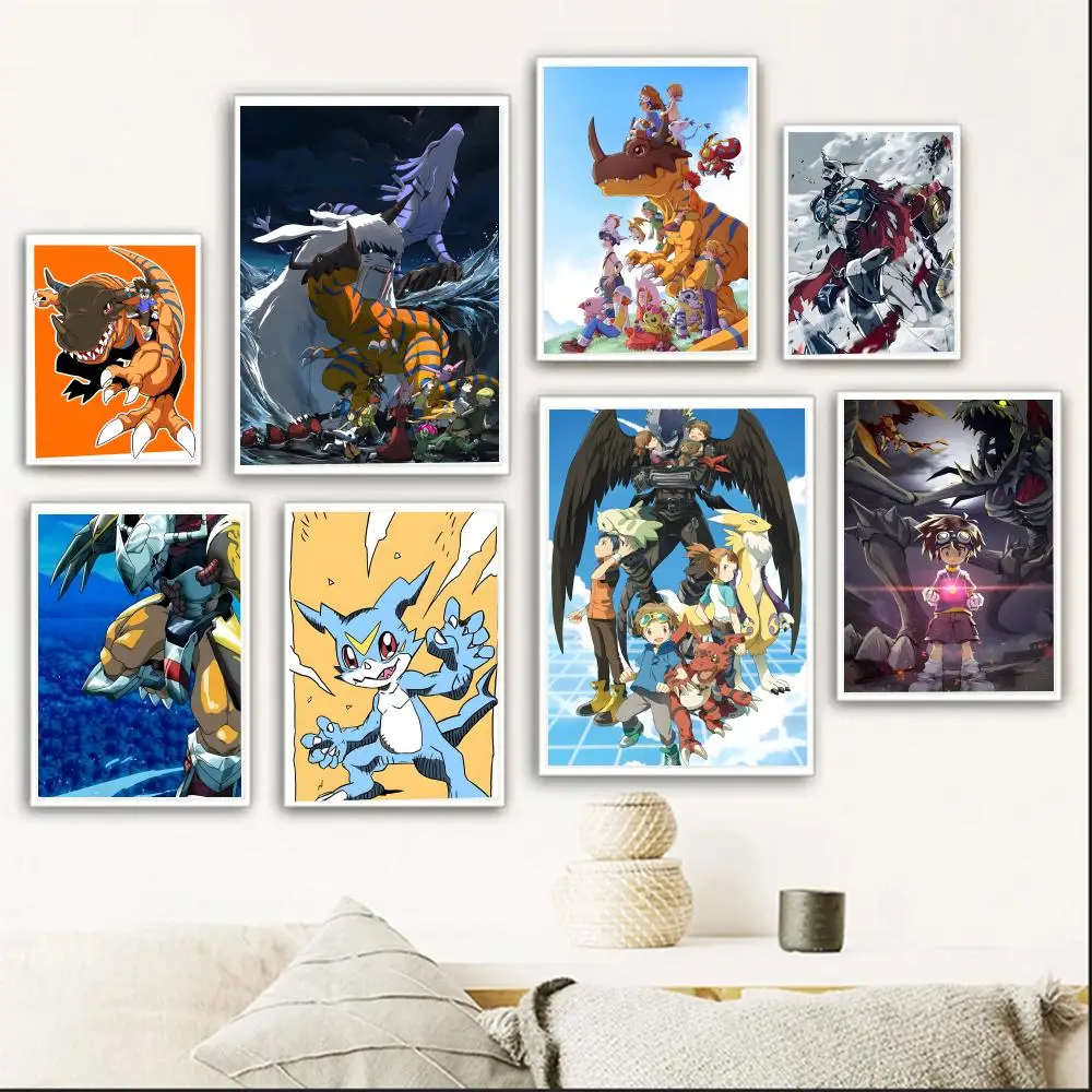 Anime D-DIGIMON Poster poster retro art living room decoration