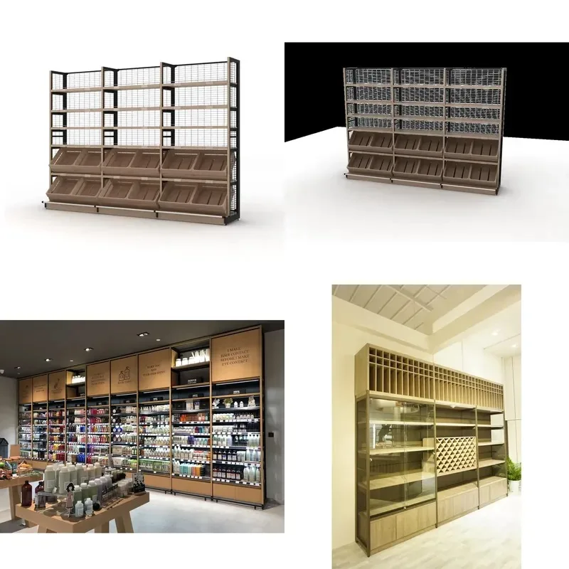 New High Quality Metal Iron Shelves Custom Supermarket Multi Layer Stable Display Racks