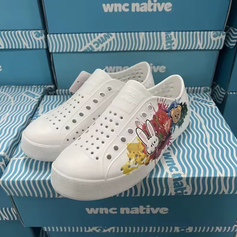 חוף eva קיץ סנדל נעליים holey ילד ילדה גן מערה נעל ילד נשים סנדל גן גרפיטי