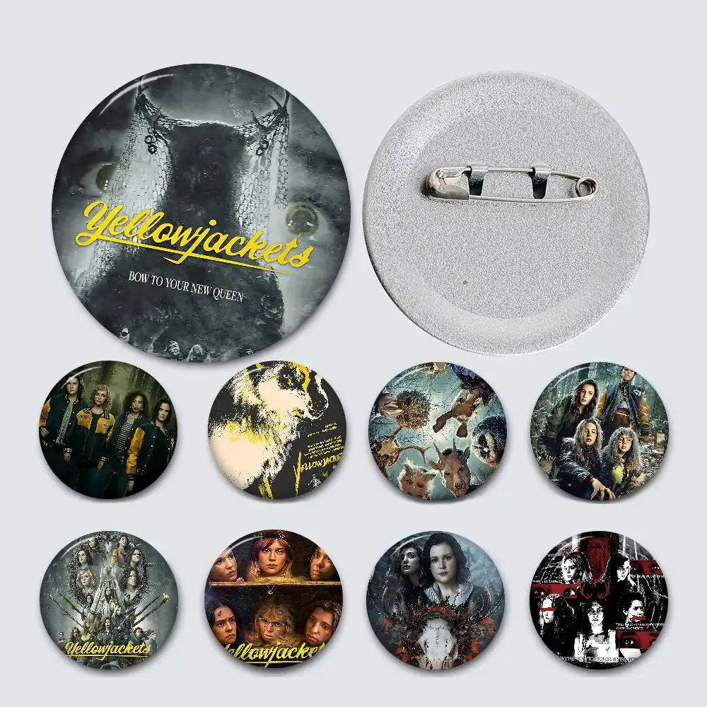 Psychological Horror Series Yellowjackets 58mm Animals Funny Brooches Badge Backpack Clothes Gift Accessory