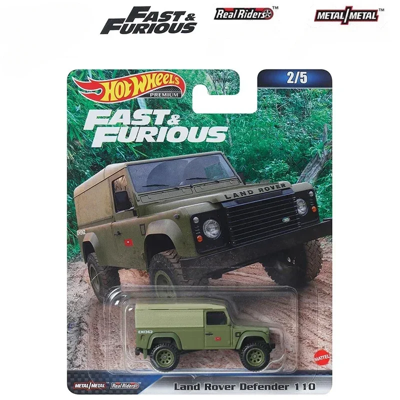 Hot Wheels Fast and Furious Premium Car Set para Meninos, Carro Esportivo, Mdoels Metal, Toyota Supra, Lamborghini, Veículo Land Rover, Original