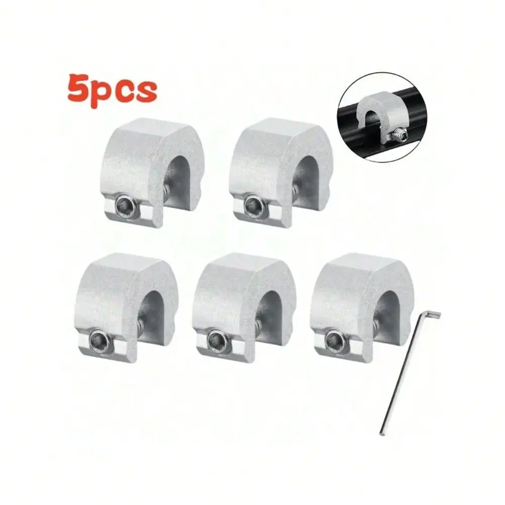 5/10 Pieces Aluminum Alloy Window Lock Limiter, Sliding Door and Window Limiter, Sliding Door and Window Metal Safety Clip - view 6