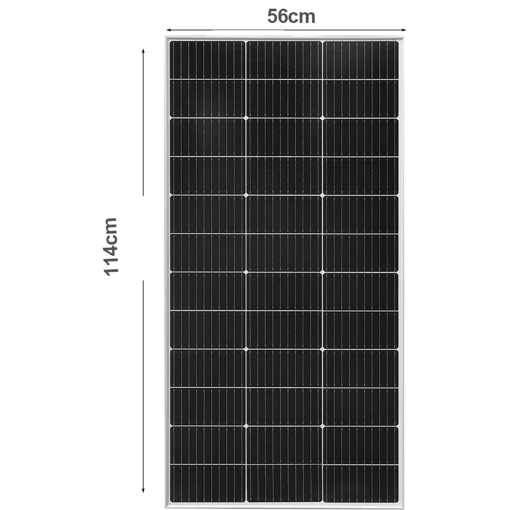 BOGUANG Rigid Solar Panel Glass Solar Cell Power 100W | 120W | 150W Charger for 12V Battery Home Car RV Yachts Golf Carts Etc.
