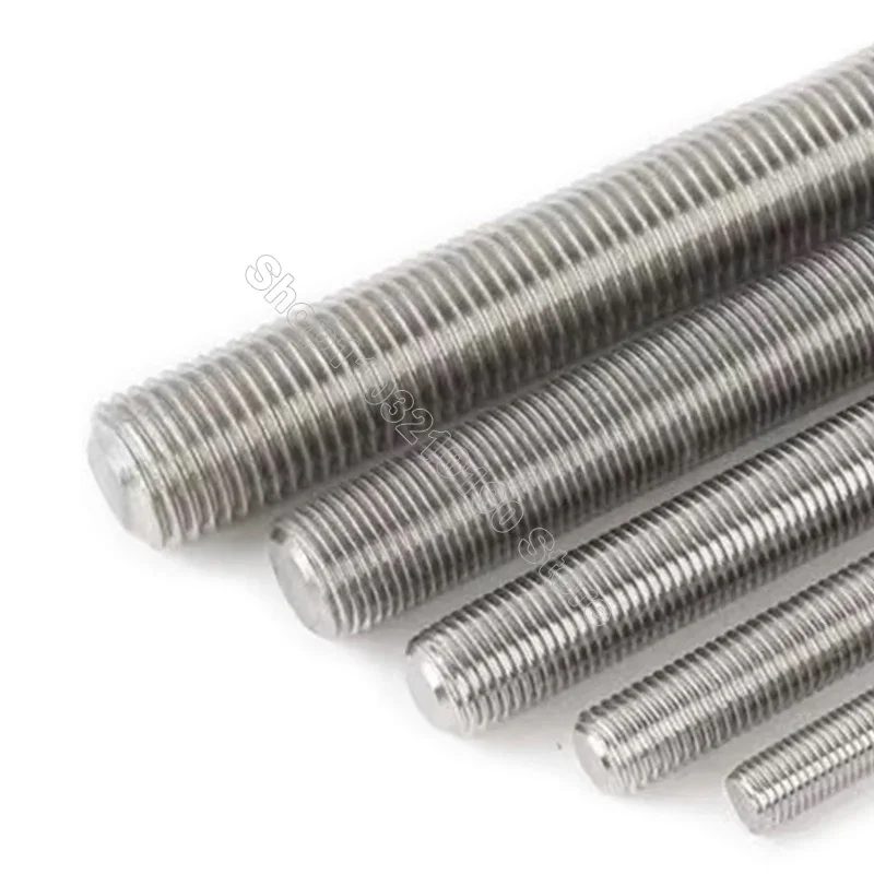 M2 M2.5 M3 M4 M5 M6 M8 M10 M12 Full Threaded Rod Fully Metric Thread Rods Shaft Bar Screws Stainless Steel Bolt Stud L=16-500mm