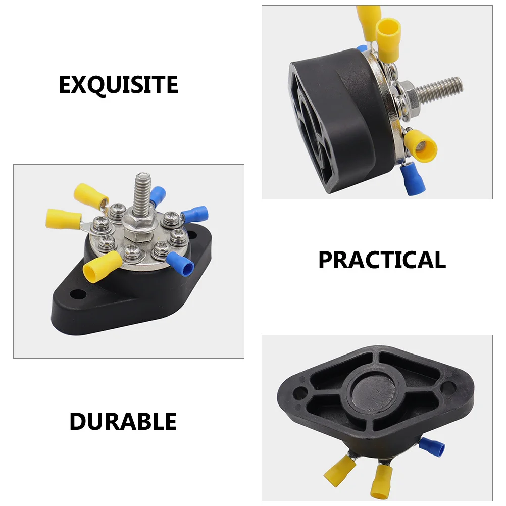 

1 Set 1/4 Inch 48V 12V Power Distribution Block Marine Auto Bus Bar Terminal Block For Car Boat Rv Electrical Copper