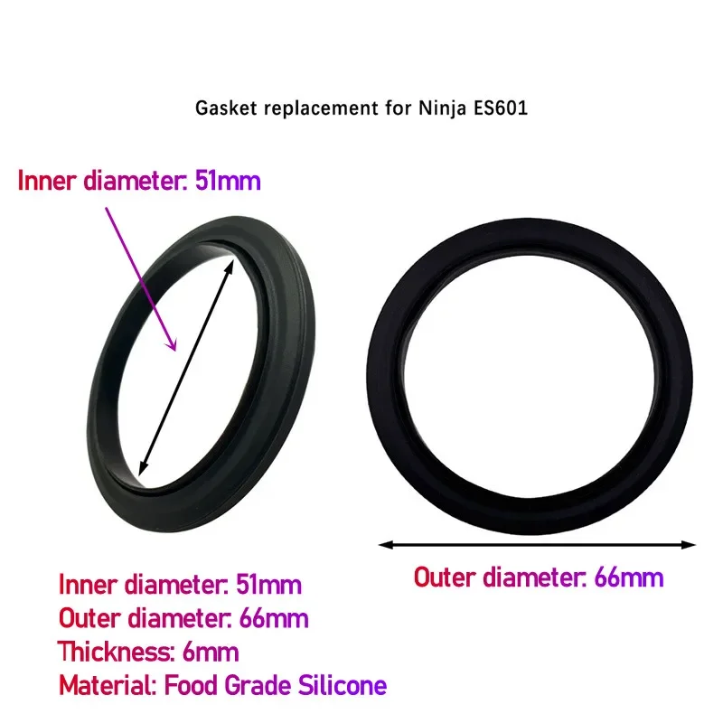 2pcs Ninja ES601 Gasket For Ninja Luxe es601 Espresso Machine Coffee Group Head Seal for Ninja Luxe Café Premier Series ES601