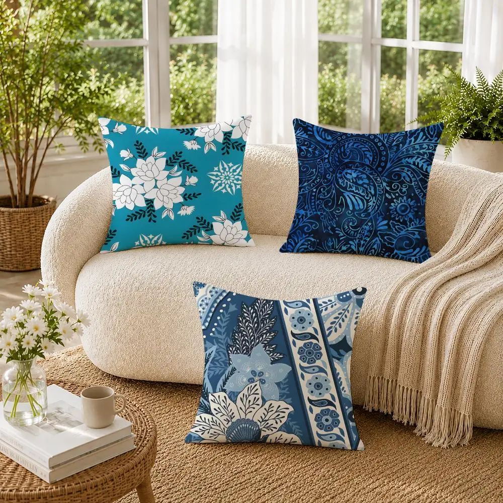 Indonesia B-Batik design Cushion Cover Pillowcase Sofa Living Room Home Gift Office Decor Protective Covers