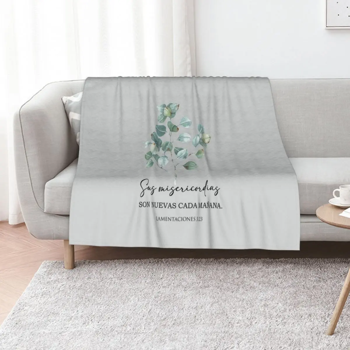

Sus misericordias son nuevas cada maana spanish bible verse Throw Blanket Blankets For Bed Quilt Decoratives Thin Blankets