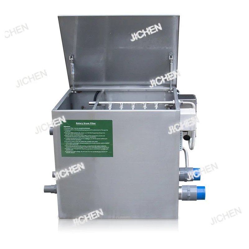 

Роторный барабан из нержавеющей стали, микрофильтр для аквакультуры, твердая жидкость, разделитель помехи для рыбы, обратная промывка, циркулирующий фильтр для пруда с рыбой