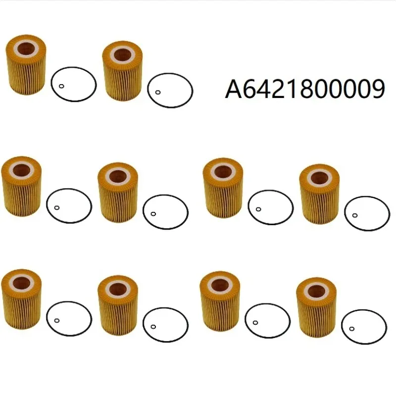 

10pcs Oil Filter For Mercedes Benz GLE W166 C292 2015 2016 2017 2018 2019 GLE 350d 4MATIC OM642 A6421800009