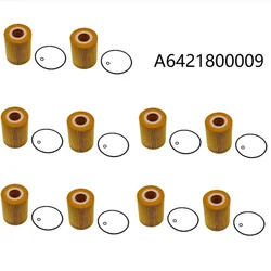 10pcs Oil Filter For Mercedes Benz GLE W166 C292 2015 2016 2017 2018 2019 GLE 350d 4MATIC OM642 A6421800009