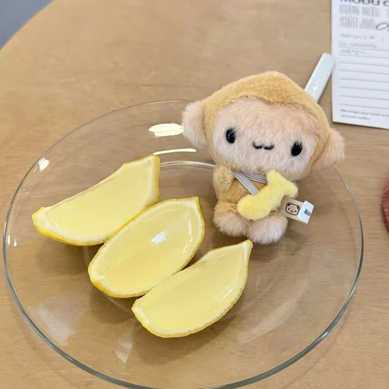 

cartoon fluffy Hinakuu Banana Korean Monkey plush toy keychain cute Stuffed Animals little monkey ido girly Mini backpack charm