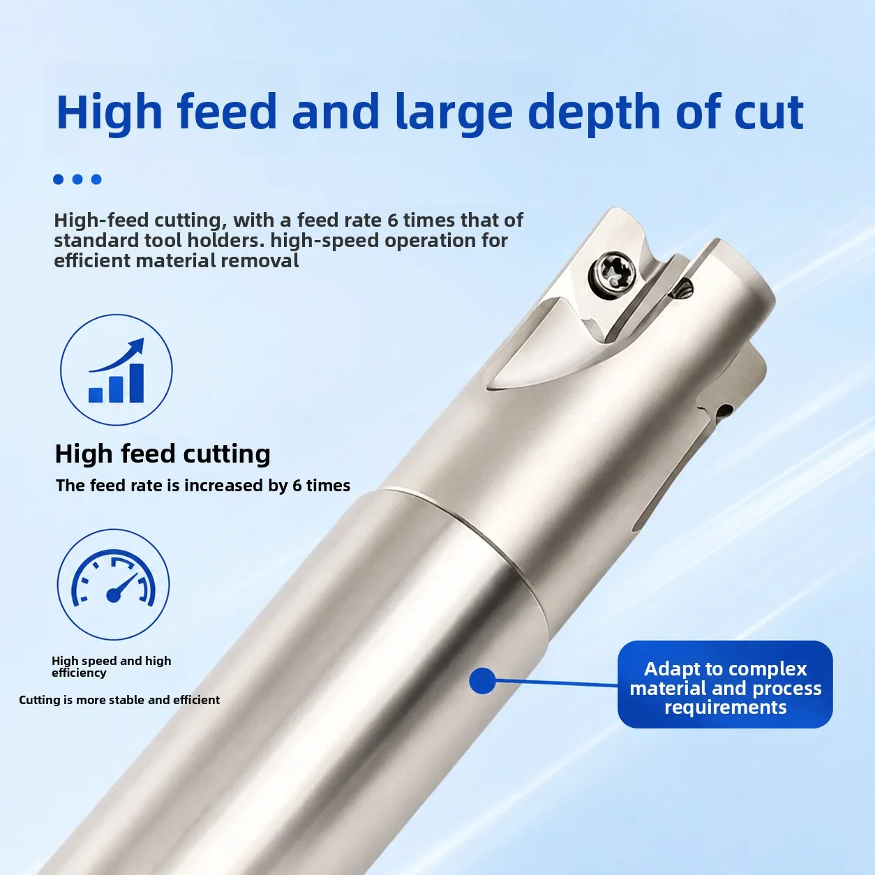 Fast forward milling lever EXN03R efficient violent roughening lnmu0303 insert double-sided milling insert