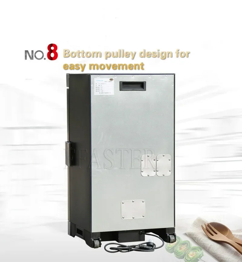 فرن/سماك سجق صغيرة فرن لحم الخنزير المقدد المدخن 60L فرن كهربائي ذكي فرن دخان كهربائي رقائق الخشب استخدام اللحوم دخان