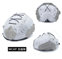 MCAP White Camo Snow Camouflage Helmet Protector Skin Cloth Cover for Tactical AF Helmets MC MCBK RD CB WG