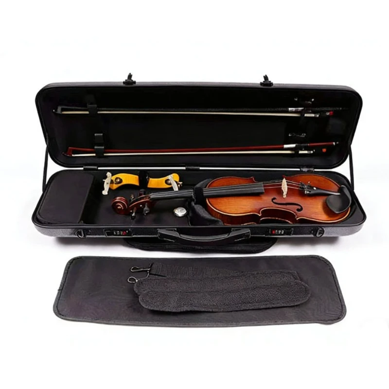 4/4 Violin Hard Case Waterproof Lightweight Violin Box Storage Protect Square Carrying Box Portable Musical Instruments Backpack