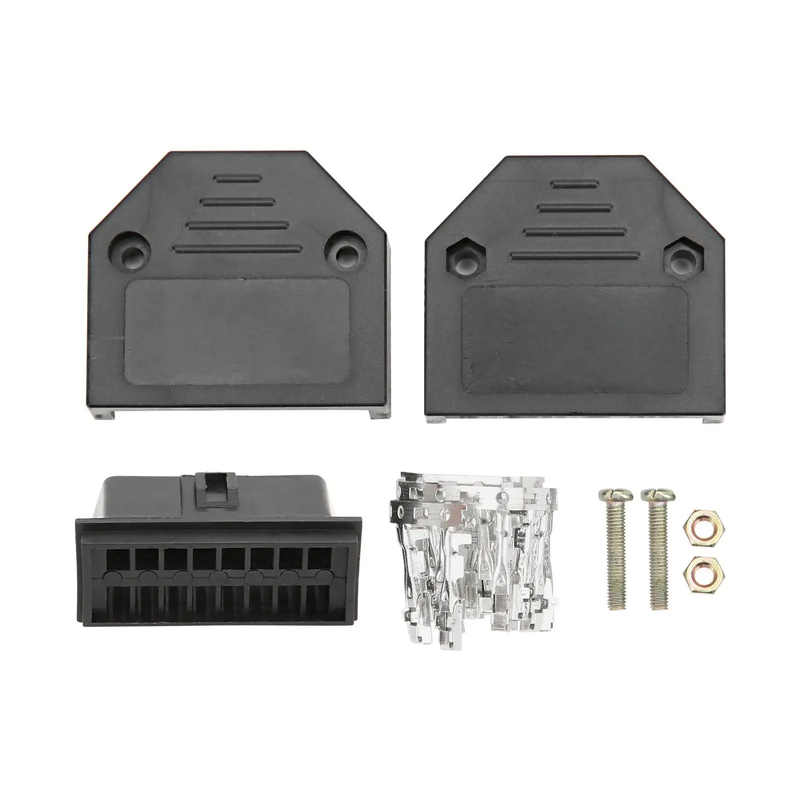 

OBD штекерное соединение из сплава ABS удобный практичный штекерный разъем 16-контактный универсальный для считывателя для автомобильного диагностического инструмента