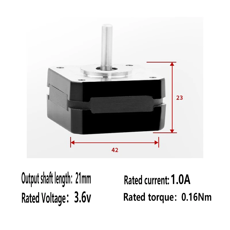 1 pc 2 pcs 3 pcs 1.0A 1.7A 42 Step Motor NEMA17 Two Phase Four Wire Hybrid Step Motor 3D Printer Writing Machine