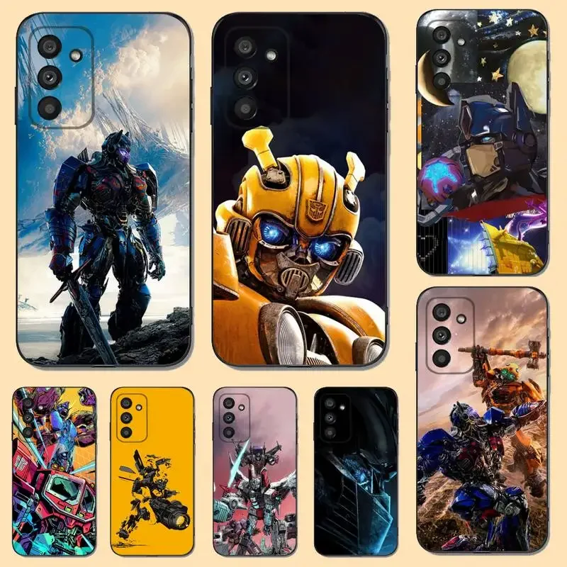 Film T-Transformers Cool Phone Case For Samsung S23,22,21FE 20,10lite 9,8,5plus 6,7edge Note20,20ultra Black Silicone