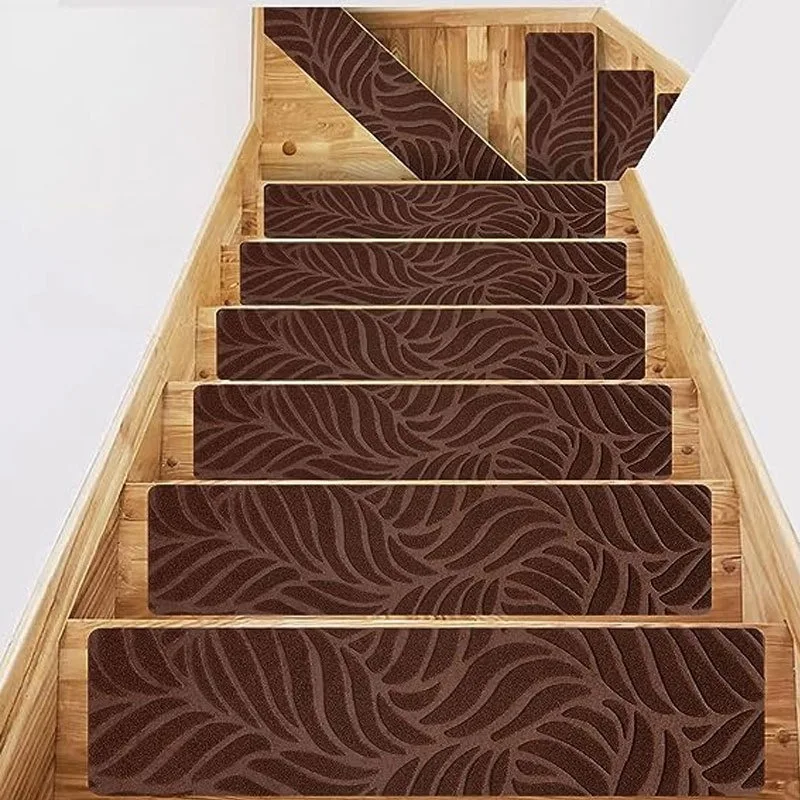 Non-Slip Staircase Mat Stair Carpet Treads Stair Pads Rug Tread Safety for Kids Elders and Dogs Home Hospistal Indoor Use