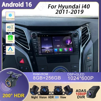 Radio para Auto Hyundai I40 2011 2012 2013 2014 - 2019 Android Carplay Multimedia Navegación Bluetooth WIFI 4G Estéreo Automotriz 1