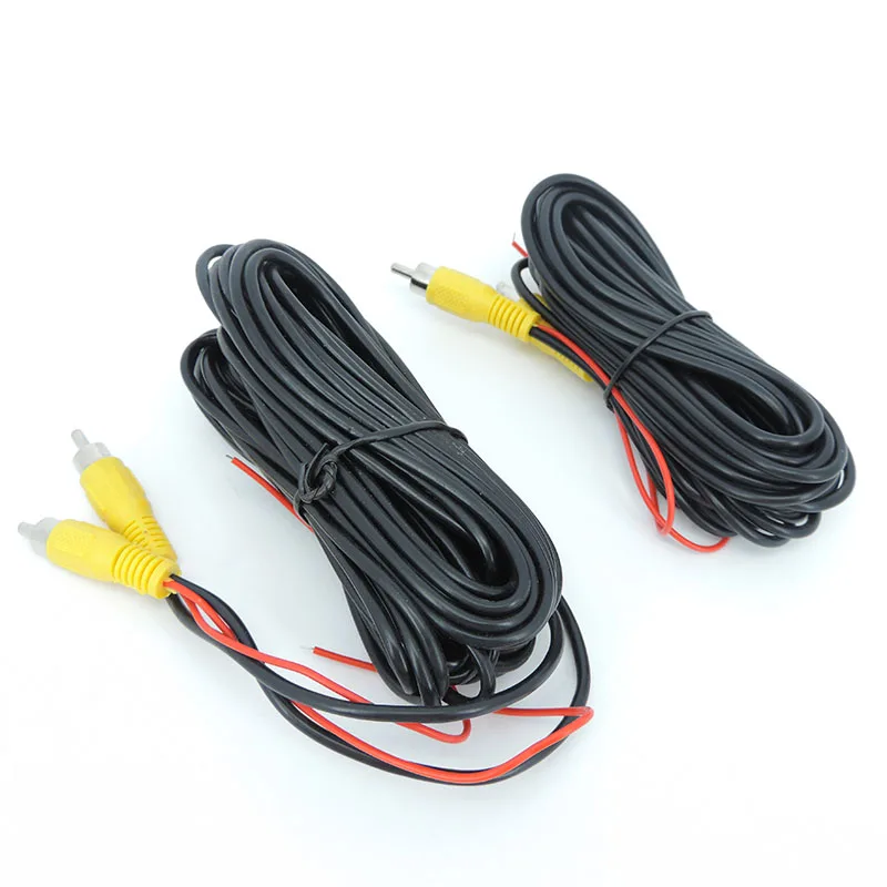 6/10/15M RCA male Video Cable For Car Rear View Reverse Camera AV Extension Wire Adapter Backup Car Multimedia Monitor wire r1