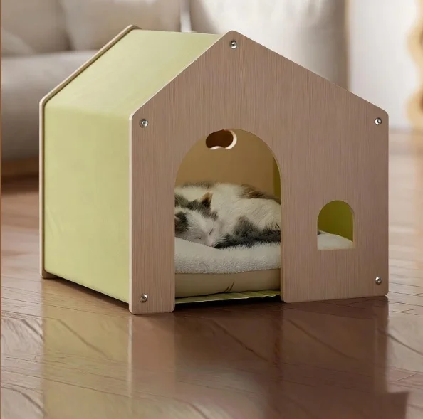 

High-end Modern Outdoor Wooden Cabin Cat Dog House Model H96 Four Seasons Universal Environmentally Friendly Furniture