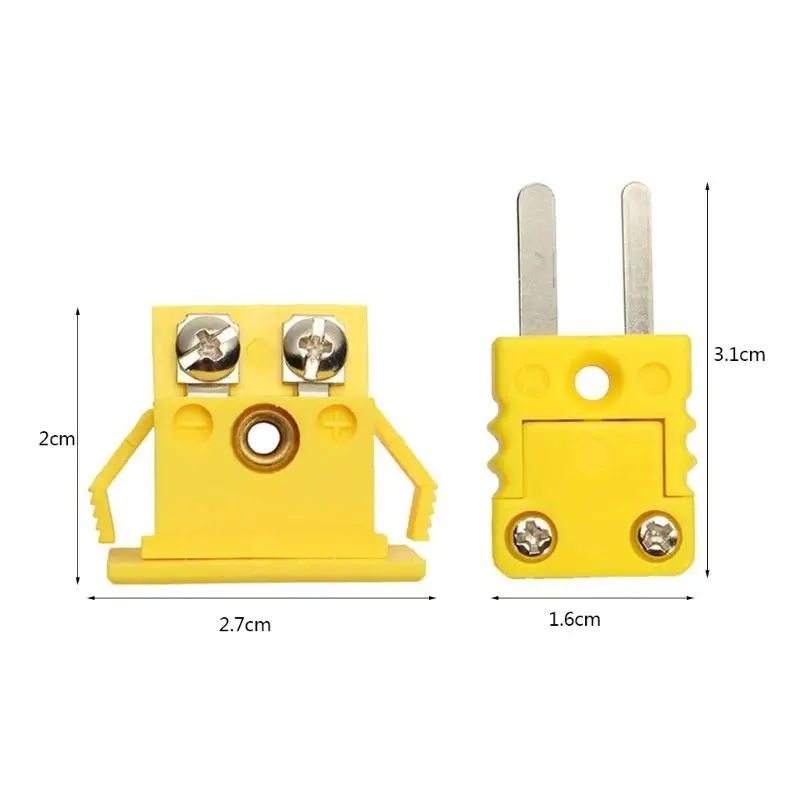Ổ cắm thu nhỏ dành cho phích cắm kết nối cặp nhiệt điện thu nhỏ (Vàng) Dropship