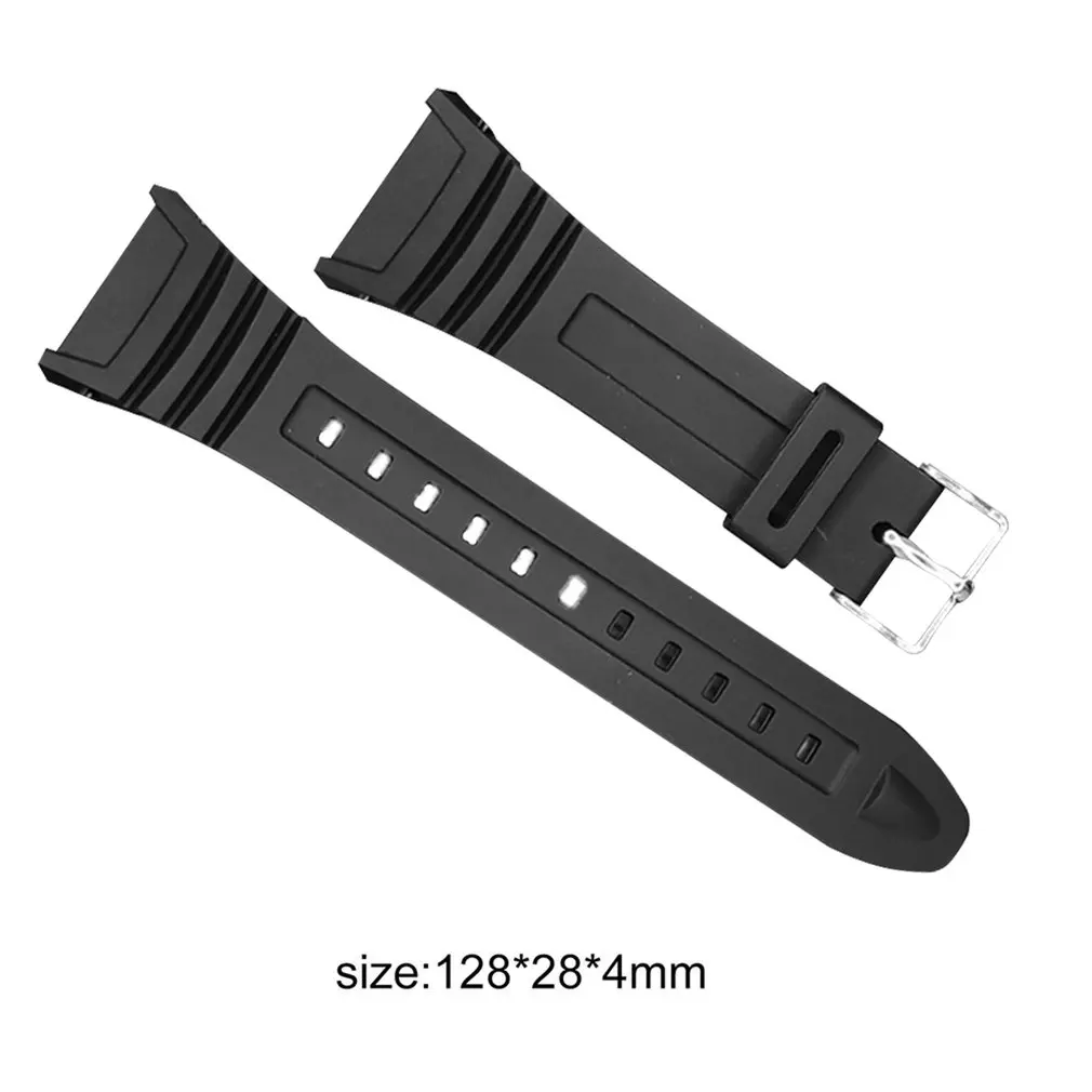 2024 Hot W-96H Silicone Watch Band Stainless Steel Pin Buckle Watchband for Casio Sports Men Women Strap Bracelets Fast Delivery