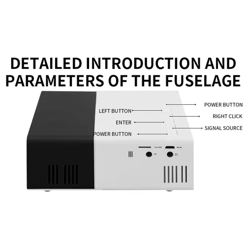 Imagen 2 del producto Nuevo proyector de ultra alta definición para el dormitorio del hogar, cine en casa inteligente, proyector de pared con conexión para teléfono móvil, Mini Porta