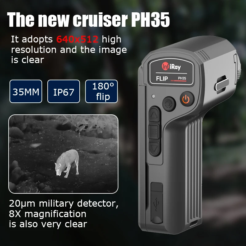 

InfiRay PH35 Infrared Thermal imager for Hunt Night Vision Outdoor Handheld Dual HD With Screen WIFI Laser Lighting Thermal Cam