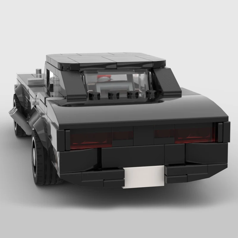 City Sports Car Model MOC Building Bricks Speed Hypercar 1970 Modular Technology Gifts Holiday Toys Suit Assemble Display