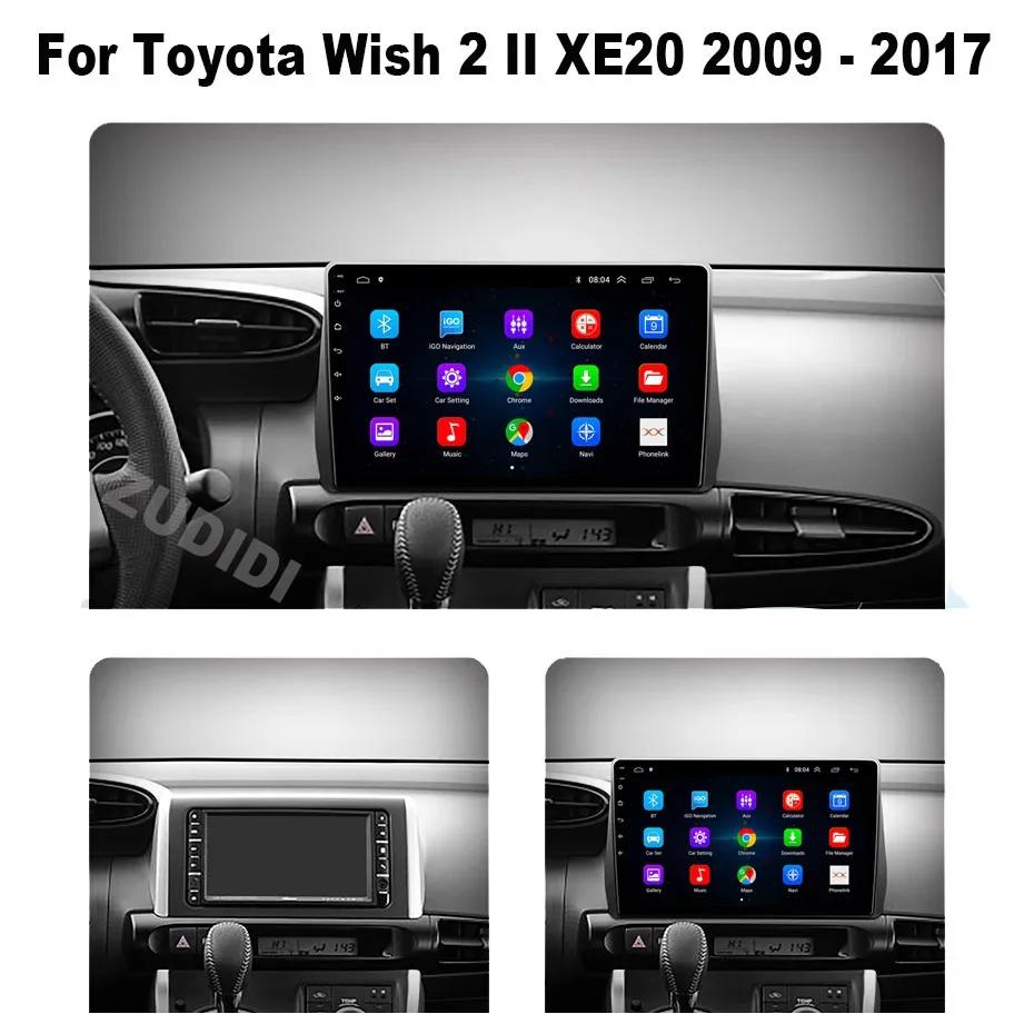 Radio samochodowe Android 13 AI Auto Multimedia dla Toyota Wish 2 2009-2017 Carplay 4G 2din GPS autoradio No 2 din dvd